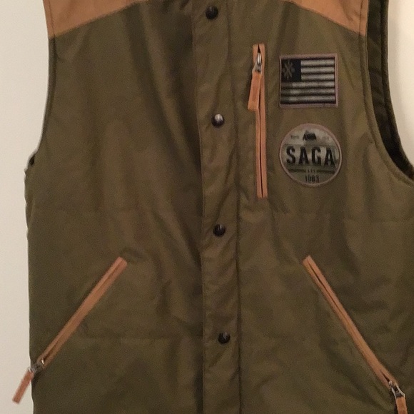 Saga men outerwear USA vest. Size small. - Picture 4 of 5